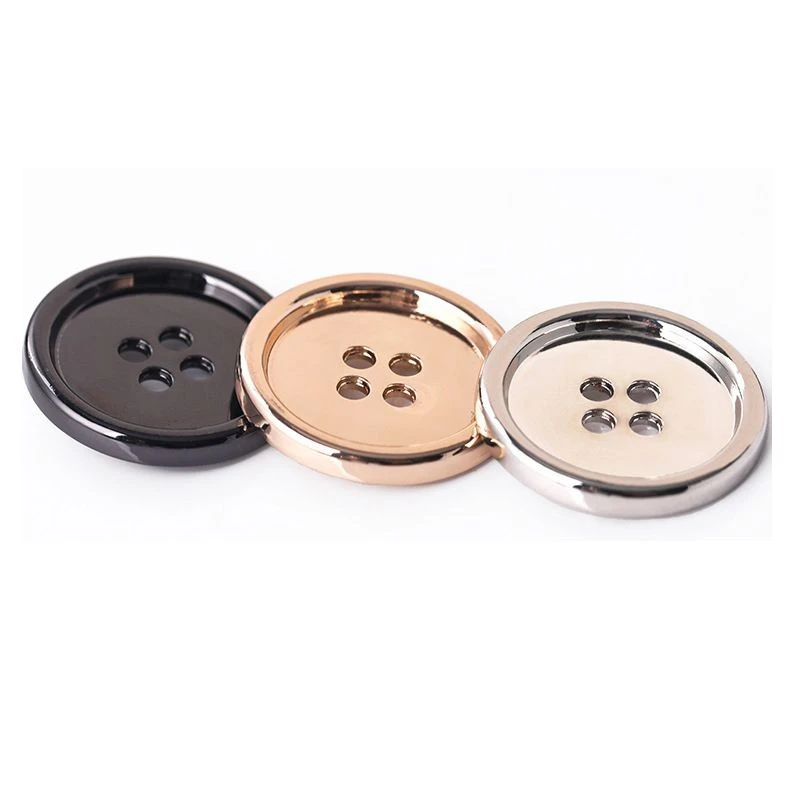 Four-Eye Slim-Edge Metal Bulk Buttons For Sewing On Coat ,suit, Skirt Etd.